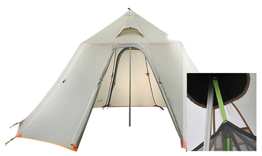 Cheap Goat Tents ASTA new arrival SHANJU 2 to 6 person 20d silnylon big space outdoor camping tent Tents 